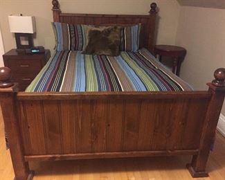 Ralph Lauren bedding, nightstands, lamp (bed not for sale)