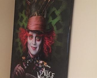 Large framed Alice in Wonderland print