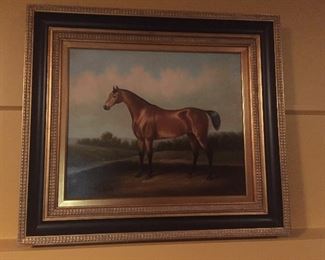 Fantastic framed horse artwork