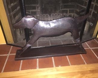 Metal dog art
