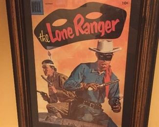 Framed Lone Ranger comic