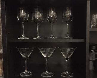 Rosenthal Wine glasses, martini glasses, shot glasses