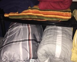 Comforters, blankets