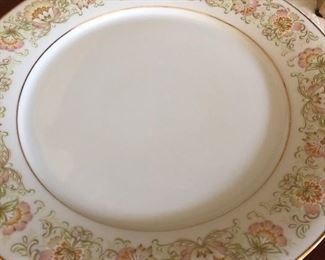 Noritake May Garden service for 12 with serving pieces.