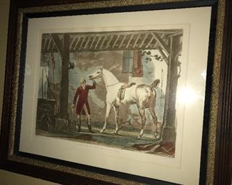 French artist DEBUCOURT signed print. 