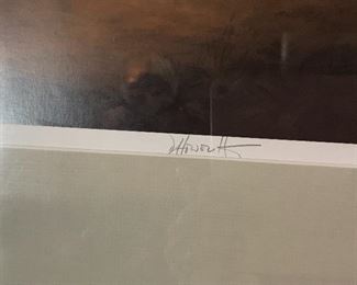 Signature for king cavalier print