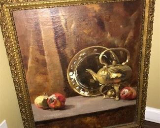 Sweet antique painting!