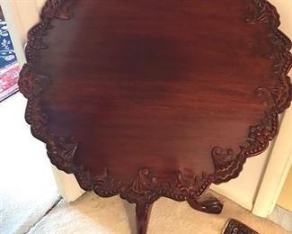 Carved Pie table.  $550.00