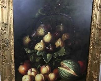 Fruit still.  Rocco frame $650.00