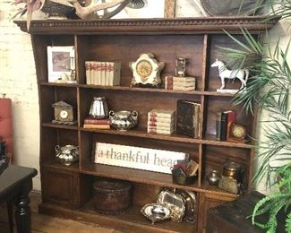 Large display unit - this wonderful piece needs to be seen in person.  It is solid with antique charm and would look great in a home or commercial setting.