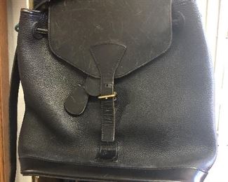  Dooney Bourke leather backpack ready to travel