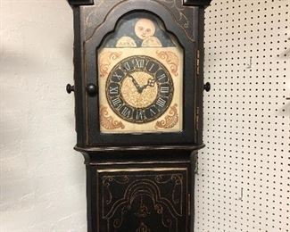 Painted grandfather type clock... but has nice shelves within