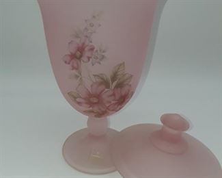 Hand-painted glass decor