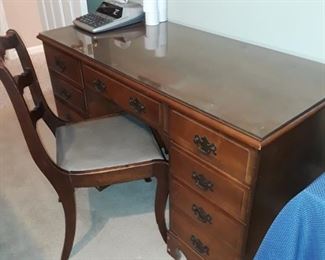 Desk and chair