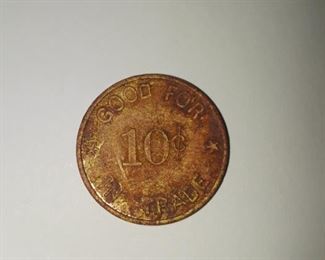 Middletown collector's coin. Thinnes Cafe