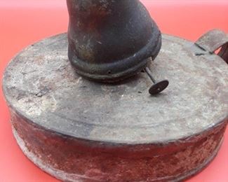 Antique metal kerosene lantern