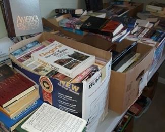 Hundreds of books. Mostly romance novels.