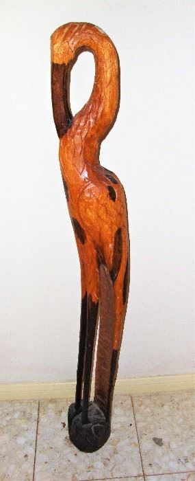 WOOD CARVED WATER BIRD