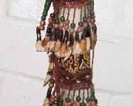 BORNEO DAYAK TRIBAL HEADHUNTERS SWORD KNIFE & SCABBARD