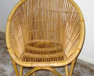 VINTAGE ADULT BAMBOO CHAIR - WE HAVE THE PAIR