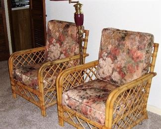 PAIR OF RATTAN CHAIRS