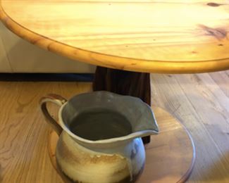 more pottery and custom side table or small coffee table