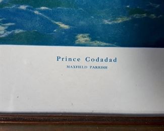 Framed Prince Codadad  - Maxfield Parrish