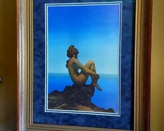 Framed Maxfield Parrish Stars