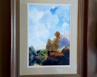 Framed Maxfield Parrish Morning Spring