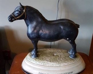 Ross Butler Horse Sculpture for Dawes Black Horse Brewery Incised, "Ross Butler, Sculptor". 19" x 20" x 10.5"