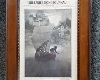 Alais, Wynken, Blynken, and Nod drawn by Maxfield Parrish 1905 Home Journal
