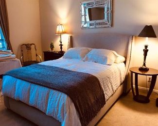 Restoration Hardware Upholstered Nailhead Bed 