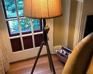 Arhaus telescope tripod floor lamp 