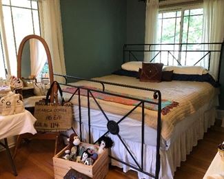 Arhaus cast iron king bed