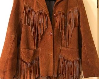 Vintage Suede fringe coat. It’s awesome! 