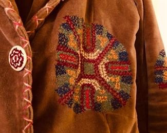 Embroidered long coat 