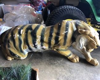 Large plaster tiger 