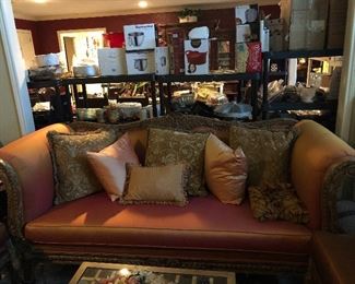 custom sofa with amazing pillows -