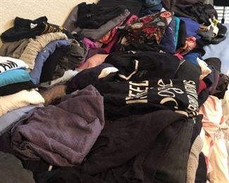 scrubs and lots of tee's and casual shirts all sizes mostly L-lx some medium and larger