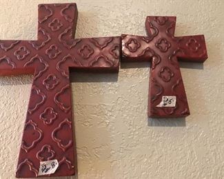 red metal crosses