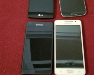 Samsung, Kyocera, LG Phone Lot of 4