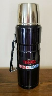 Thermos Stainless King 2-Liter/68Oz Beverage Bottle Black Thermos Flask
