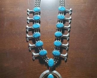 Squash Blossom Turquoise / Necklace