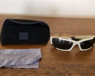 ESS White Sunglasses with Case and Cleaning Cloth