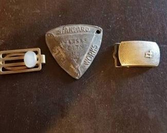 Money Clip, Brass Buckle, KCMO Memoribilia