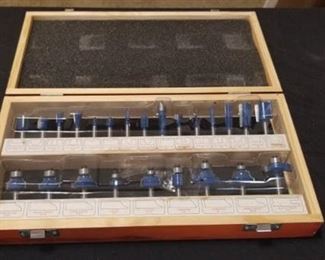 Wood Box with Router Bit Set included