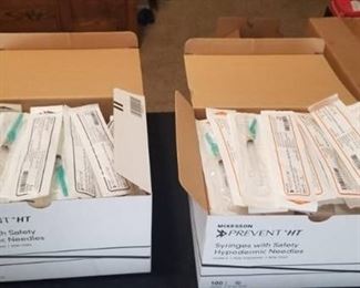 Two Cases Syringes w/ Safety Hypode...
