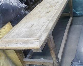 Rustic  wood  make a great table