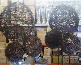 lighted wicker large xmas balls