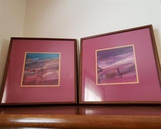 Pair of artworks by MCM/Wisconsin Artist Charles Dix https://ctbids.com/#!/description/share/240599